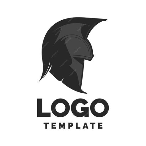 Premium Vector | Trojan helmet logo template vector art illustration ...