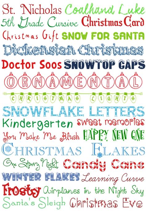 merry xmas printable letters Free christmas fonts | christmashubhealth