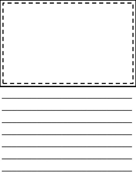 Printable kindergarten Writing Paper | Kindergarten writing paper, Free ...