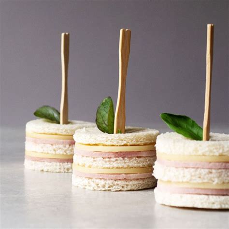 Easy Ham and Cheese Tea Sandwiches | Oh, How Civilized