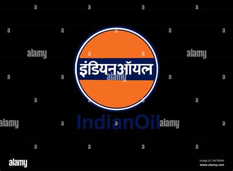 Indian Oil Corporation, Logo, Black background Stock Photo - Alamy