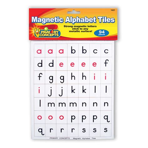 Magnetic Alphabet Tiles - PC-1421 | Primary Concepts, Inc | Magnetic Letters