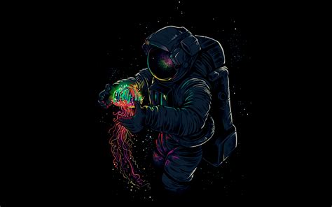 3840x2400 Resolution Astronaut With Jellyfish UHD 4K 3840x2400 Resolution Wallpaper - Wallpapers Den