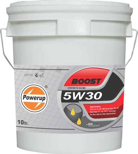 Powerup Boost 5W-30 API SN Synthetic Bland Commercial Engine Oil 10L, Bucket of 10 Litre at Rs ...