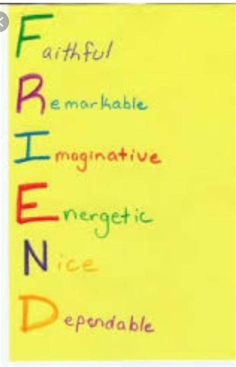 Acrostic Poem On Friends - Carinewbi