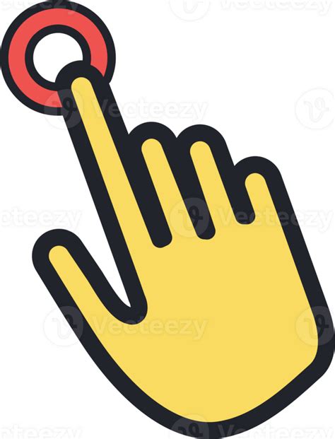 Hand pointing flat icon. 26561095 PNG