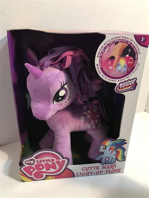 My Little Pony Pinkie Pie Cutie Mark Light up Plush Purple Twilight Sparkle #Hasbro | My little ...