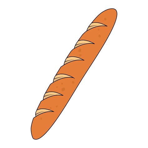 How to Draw A Baguette Step by Step