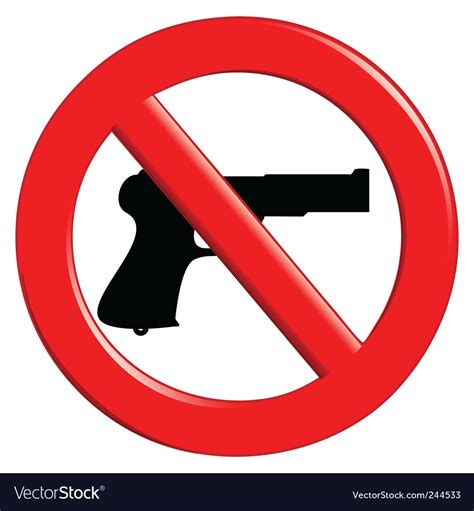 Sign of prohibited weapons Royalty Free Vector Image