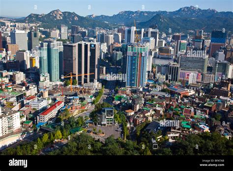 Skyline Seoul South Korea Stock Photo - Alamy