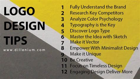 12 Logo Design Tips To Make Your Brand Successful in 2021 - Dillenium