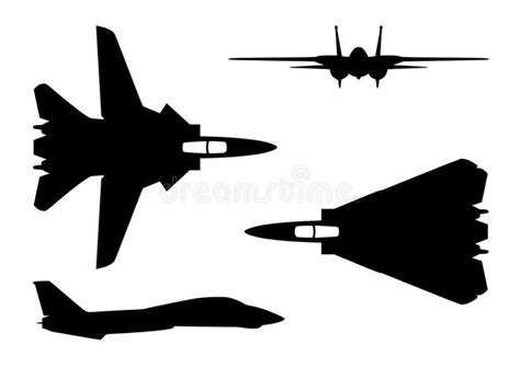 F-14 tomcat. Vector illustration silhouette of the multirole aircraft f-14 tomca , #affiliate, # ...