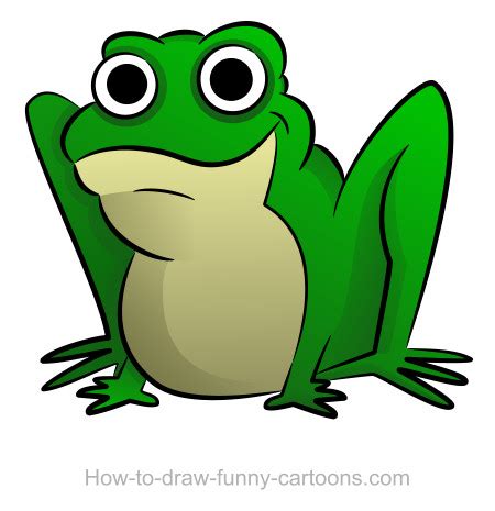 drawing funny frog - Clip Art Library