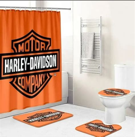 Harley Davidson Motorcycle Bathroom Decor Set NAIA489 – GladysClothing ...