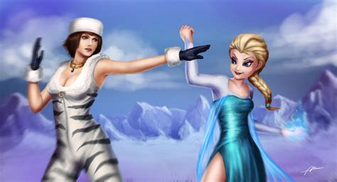 Anna vs Elsa by Abremson on DeviantArt