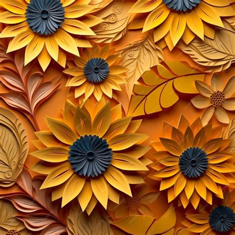 Premium AI Image | A close up of a bunch of paper flowers on a wall ...