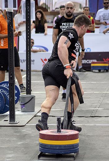 About Strongman - competitors are tested for their pure strength