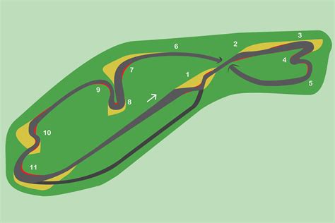 My first race track design; used various widths to increase overtakings ...