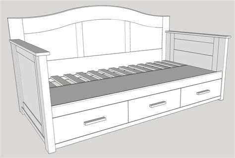 Daybed Plans - Square Kitchen Layout