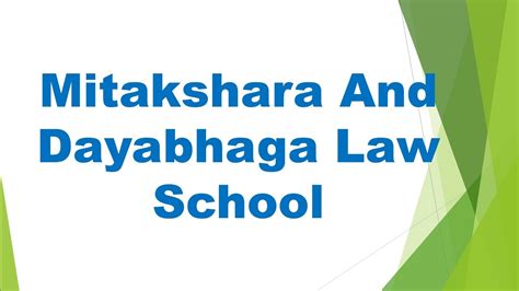 Difference Between Mitakshara And Dayabhaga Law School|Hindu Law|Law ...