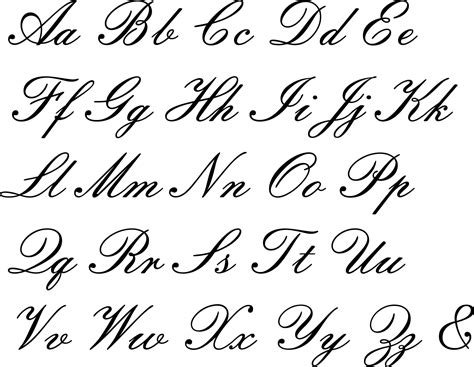 Cursive Alphabet Styles | AlphabetWorksheetsFree.com