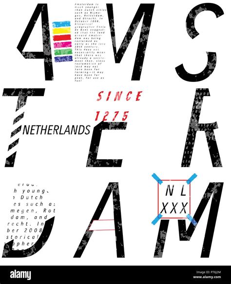 Amsterdam vector poster graphic design Stock Vector Image & Art - Alamy