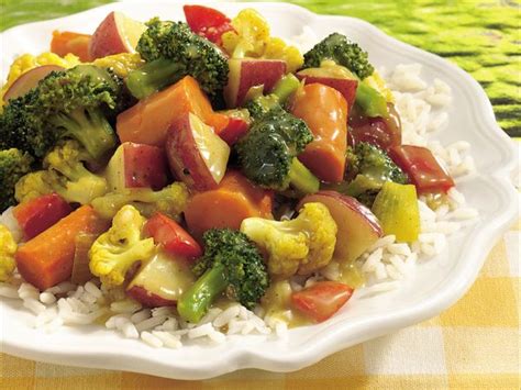 Garden Vegetable Curry with Rice Recipe - Tablespoon.com