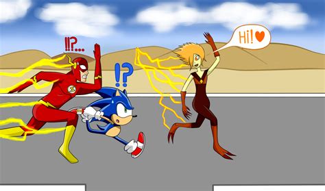 Sonic vs Flash vs.. Citrina?? by DarkHareGirl95 on DeviantArt