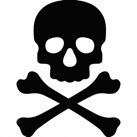 Death, crossbones, danger, dead, evil, skull, toxic icon - Download on ...