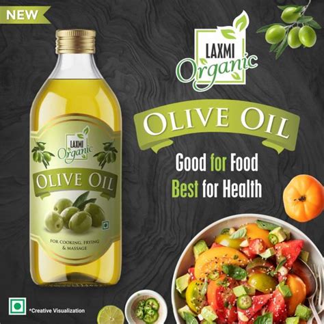 Laxmi Organic OLIVE OIL Edible 500 ML| Jaitun Oil| Cold Pressed Oil ...