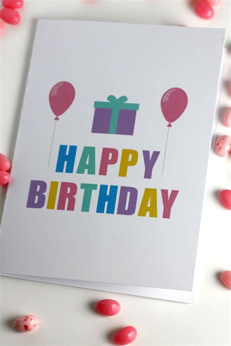 Download These Fun Free Printable Blank Birthday Cards Now! | Catch My Party