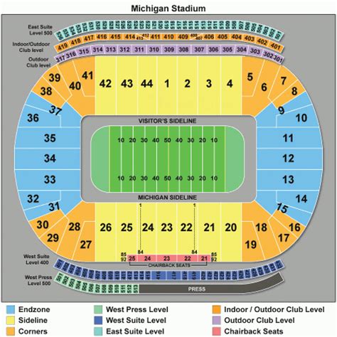 Michigan State Football Stadium Map - Printable Map