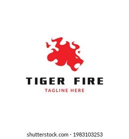 Fire Tiger Logo Design Your Logo Stock Vector (Royalty Free) 1983103253 | Shutterstock