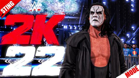 STING CHARACTER MODEL MODE /GRAPHICS PACK | NEW WWE 2K22 MODES - YouTube