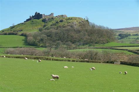 Ruins of Carreg Cennen Castle Stock Photo - Image of attraction ...