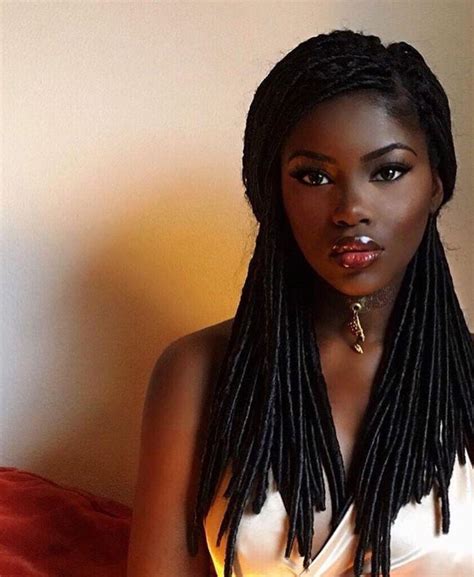 Black Women Dreadlocks, Black Girl Dark skin, Black people on Stylevore