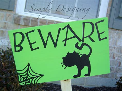 PB Knock-off Halloween Wooden Signs