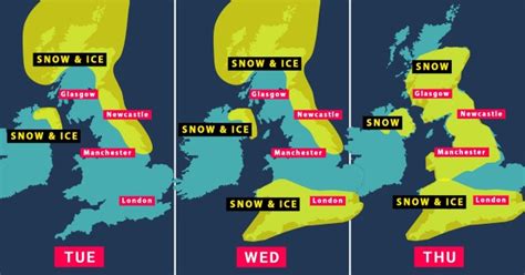 Maps show which areas of the UK can expect snow this week | UK News | Metro News