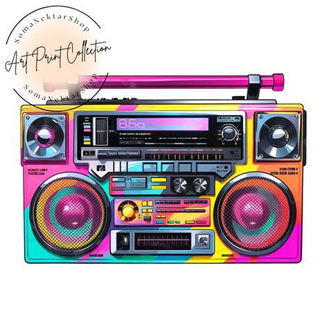 Retro Boombox Clipart