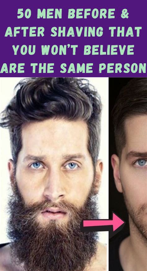 Growing out a beard can dramatically change a man's look, but shaving one off can be even more ...