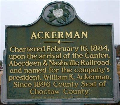 Ackerman, MS-My Catledge Ancestors settled in Ackerman. | Ackerman ...