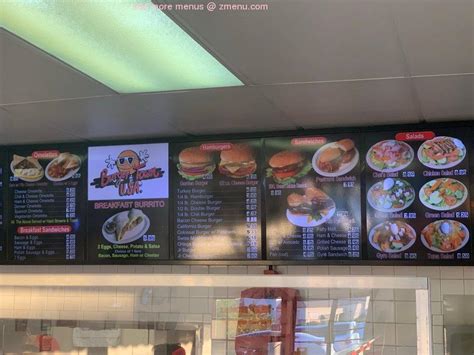 Menu at Burger Town USA restaurant, Lake Forest, Muirlands Blvd