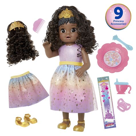 Buy Baby Alive Princess Ellie Grows Up! Growing & Talking Baby Dolls, Black hair Online at ...