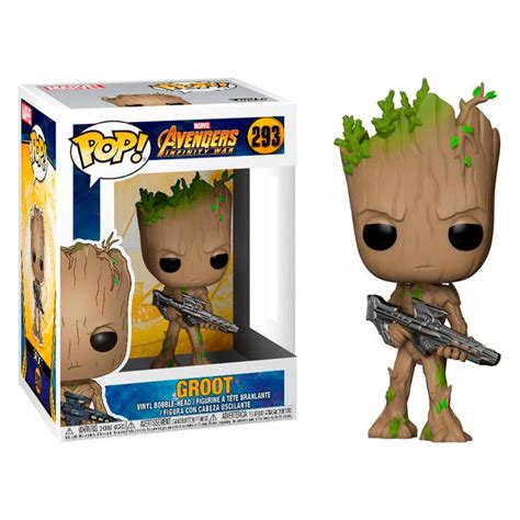 Pop! Marvel - Infinity War - Groot with Blaster - Snake.cl