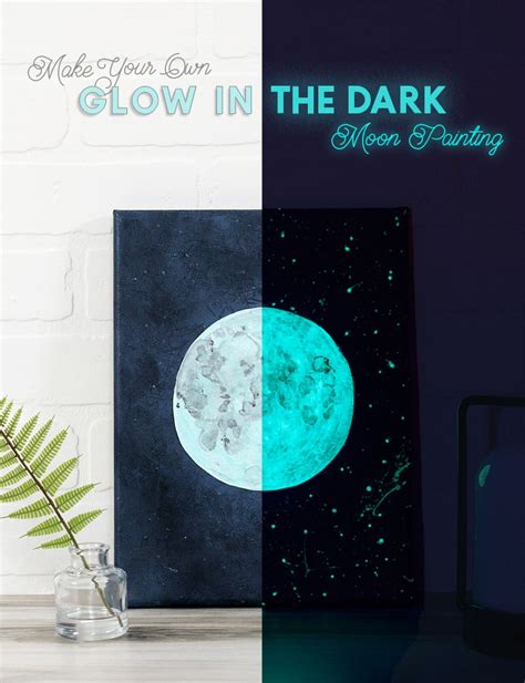 DIY Glow-In-The-Dark Moon Art Tutorial - Persia Lou