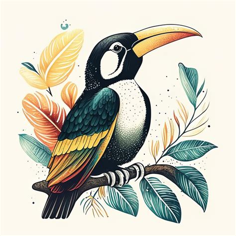 Premium AI Image | a beautiful toucans