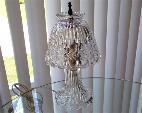 Vintage Etched Crystal Table Lamp Bedside Lamp | Etsy | Crystal table lamps, Bedside lamp, Lamp