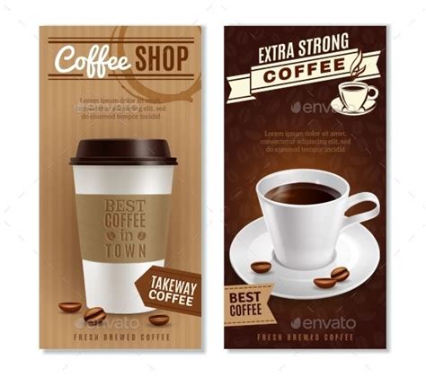 Coffee Banners Set | Coffee vector, Coffee design, Coffee