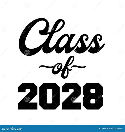 Class of 2028 Vector T Shirt Design, Class Graduate Stock Vector ...