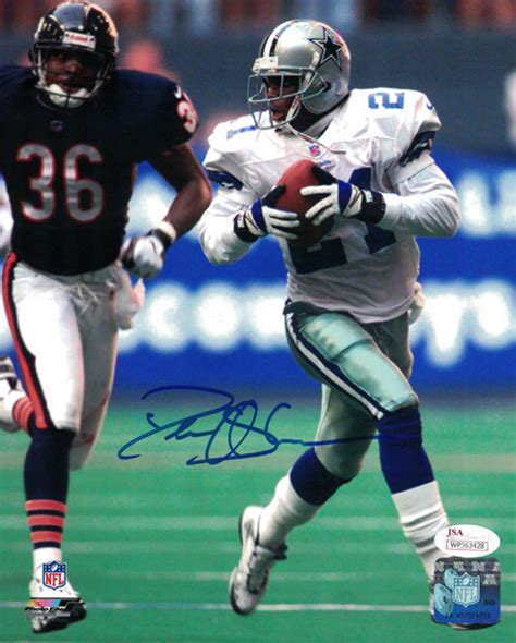 Deion Sanders Autographed/Signed Dallas Cowboys 8×10 Photo JSA 19379 PF – Denver Autographs